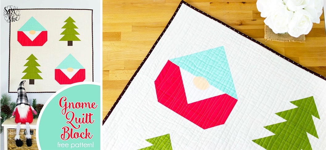 Gnome Quilt Block