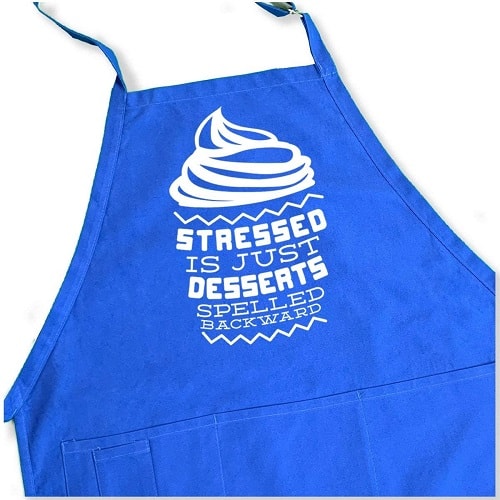 Stressed is Just Desserts Spelled Backward Apron