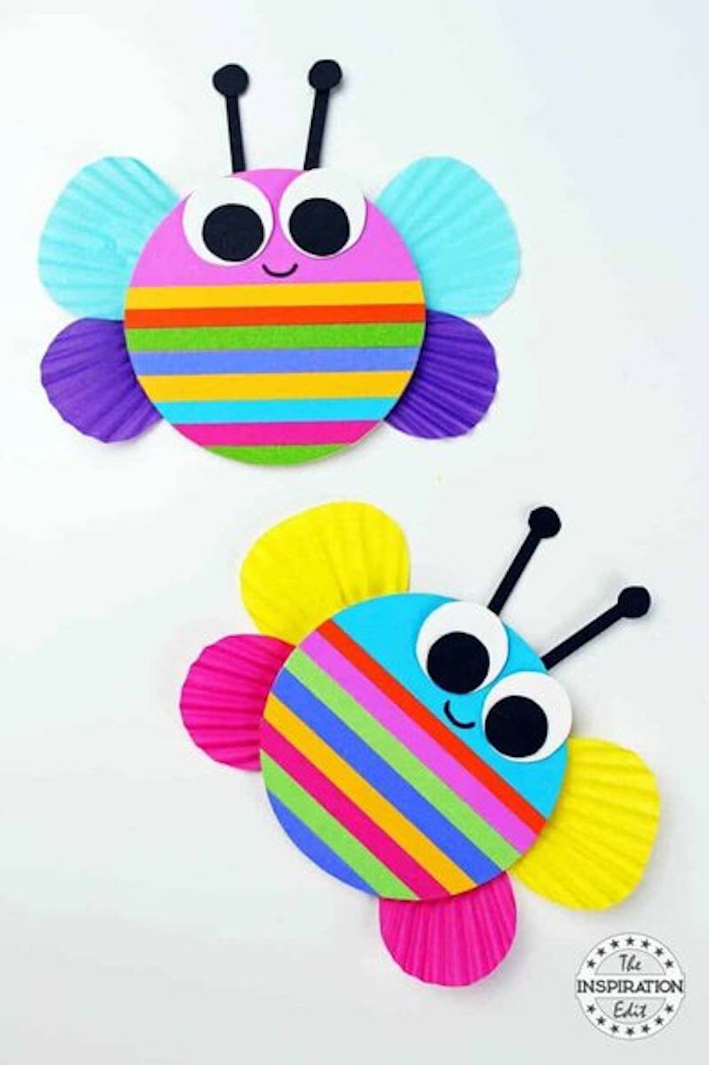 Chunky Rainbow Butterfly Craft