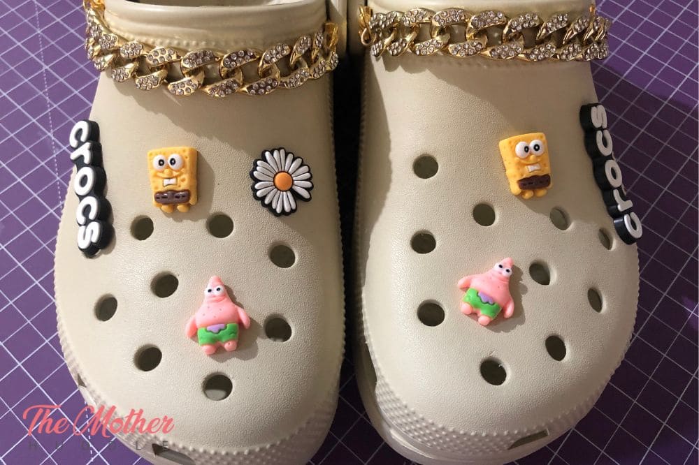 SpongeBob Jibbitz on Crocs