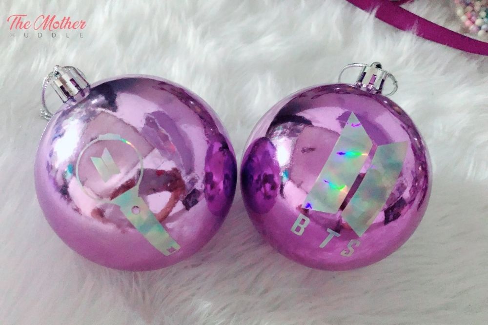 BTS Hologram Christmas Balls