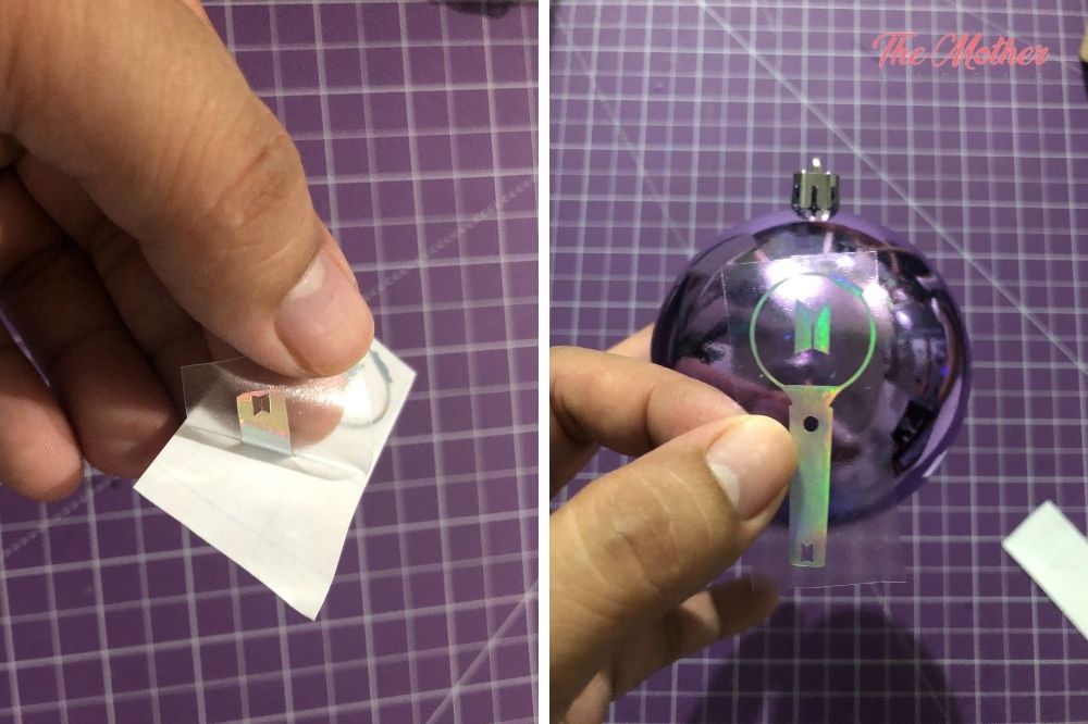 Step 1: Placing the Sticker on the Ball