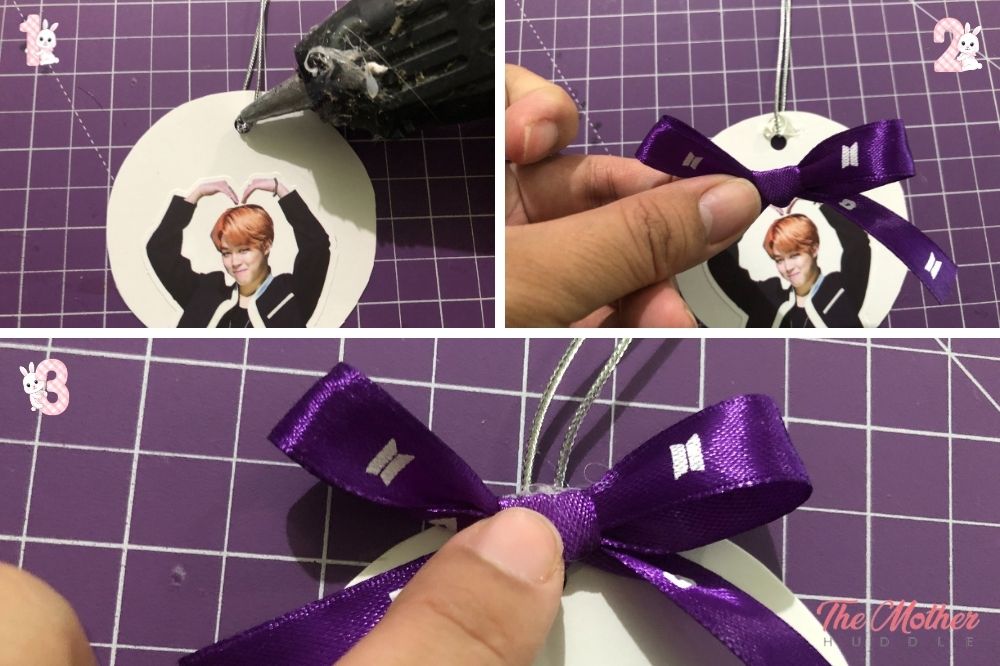 Step 7: Making a Ribbon and Attaching it to the Tag