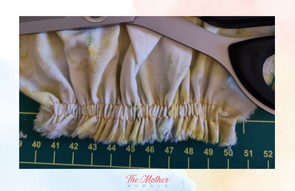 hem ruffle tying the knot
