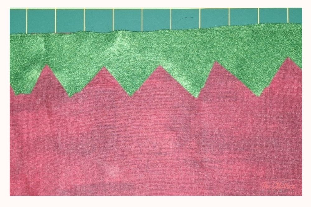 Setp 3. Lay out your dragon fabric with the right-side facing you