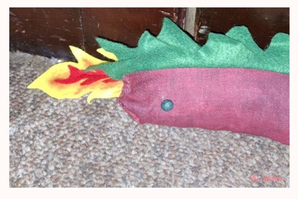 Step 8. We cut up all the left over felt scraps from our DIY felt letter