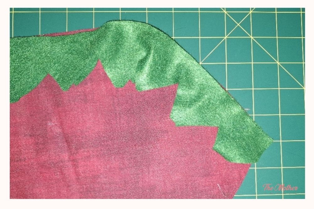 round the spines down the tapered edge