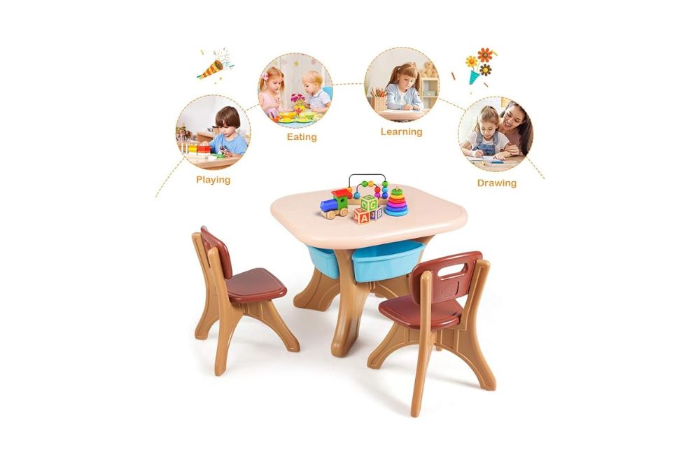 Costzon Kids Activity Table and Chair Set