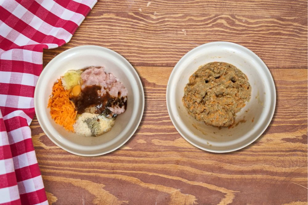 Mix together all the meatloaf ingredients