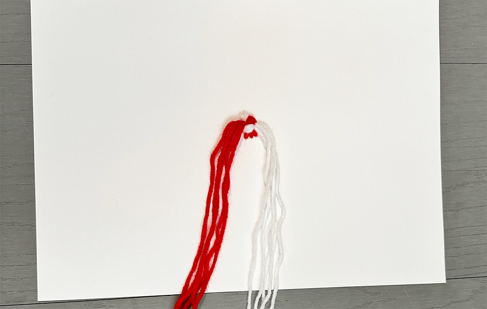 Gather cut tie and clue strands