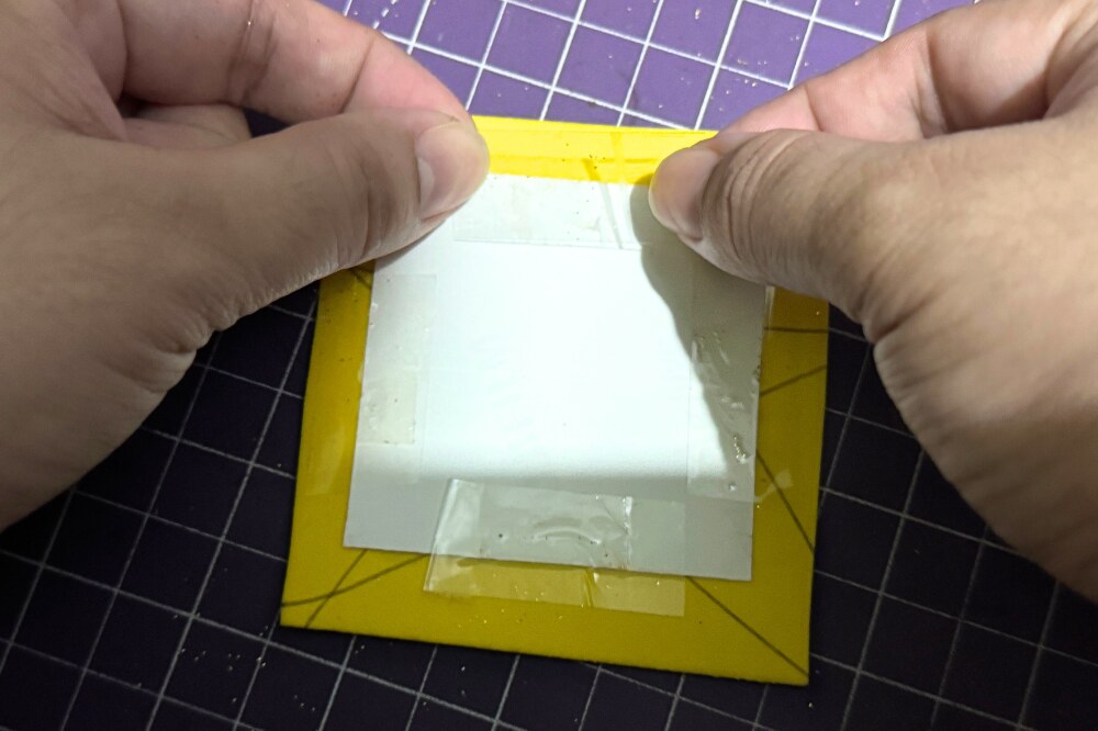 Add scotch tape