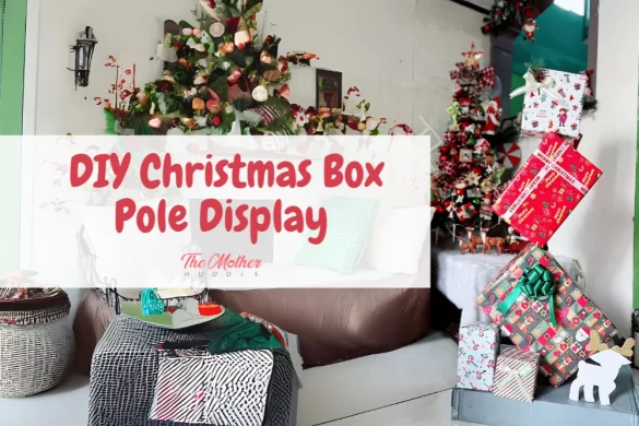 DIY Christmas Box Pole Display