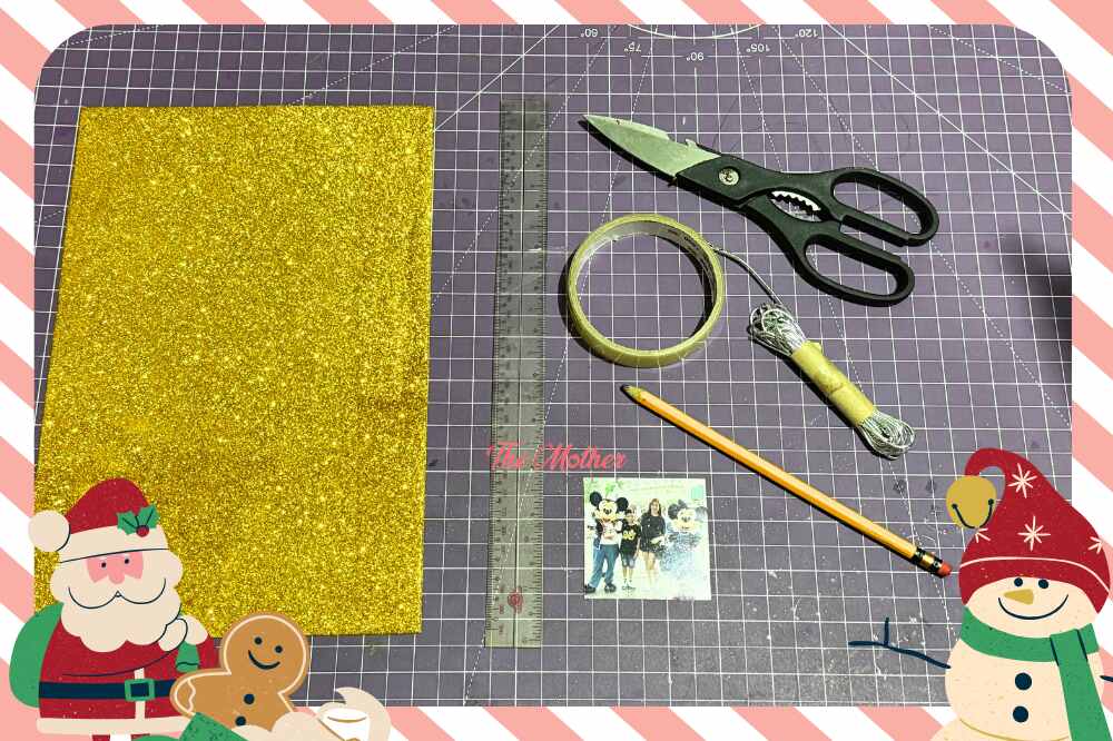 DIY PERSONALIZED PHOTO FRAME CHRISTMAS TREE ORNAMENT Materials
