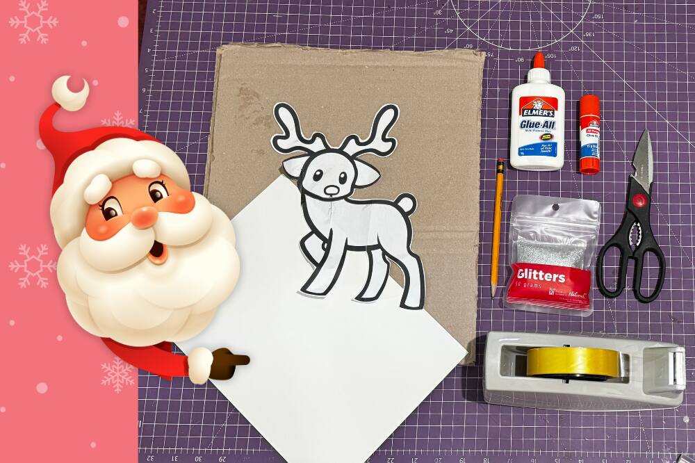 DIY reindeer XMAS Decor Materials
