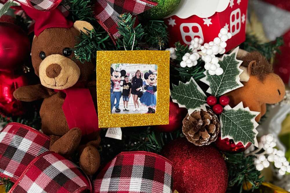 Lovely DIY Photo frame XMAS Tree ornament