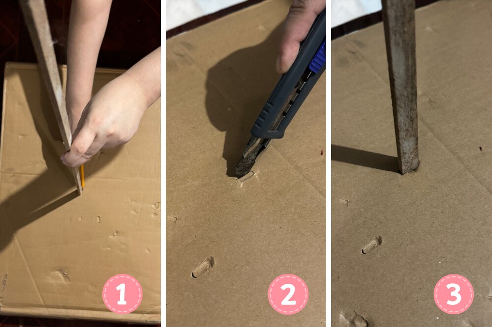 Step 1: Making a Hole in the Pole’s Base