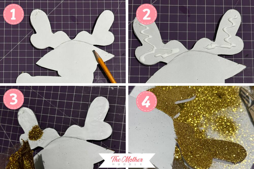 add glitter in the horn
