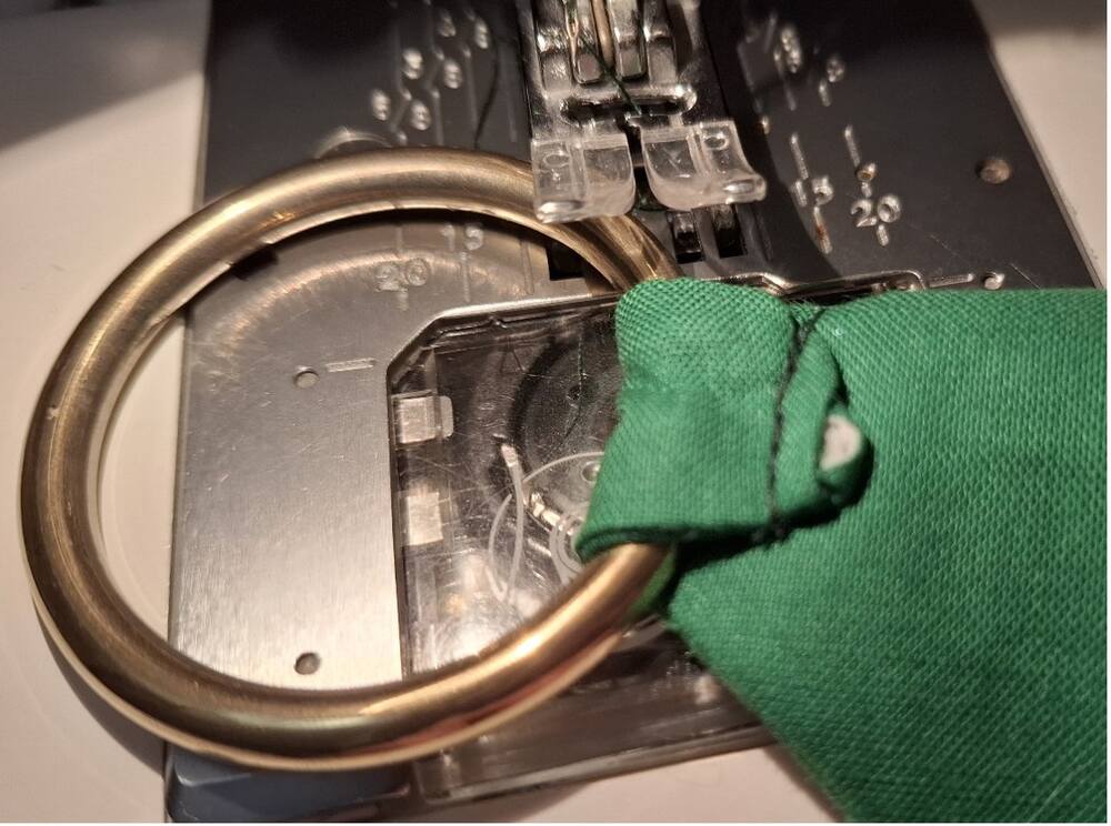 adding the hook ring