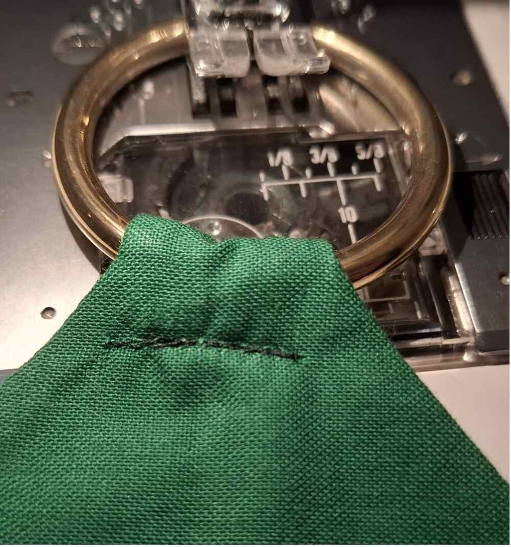 sewing the hook ring