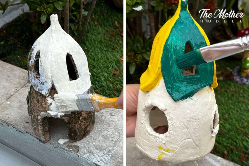 Painting the fairy house