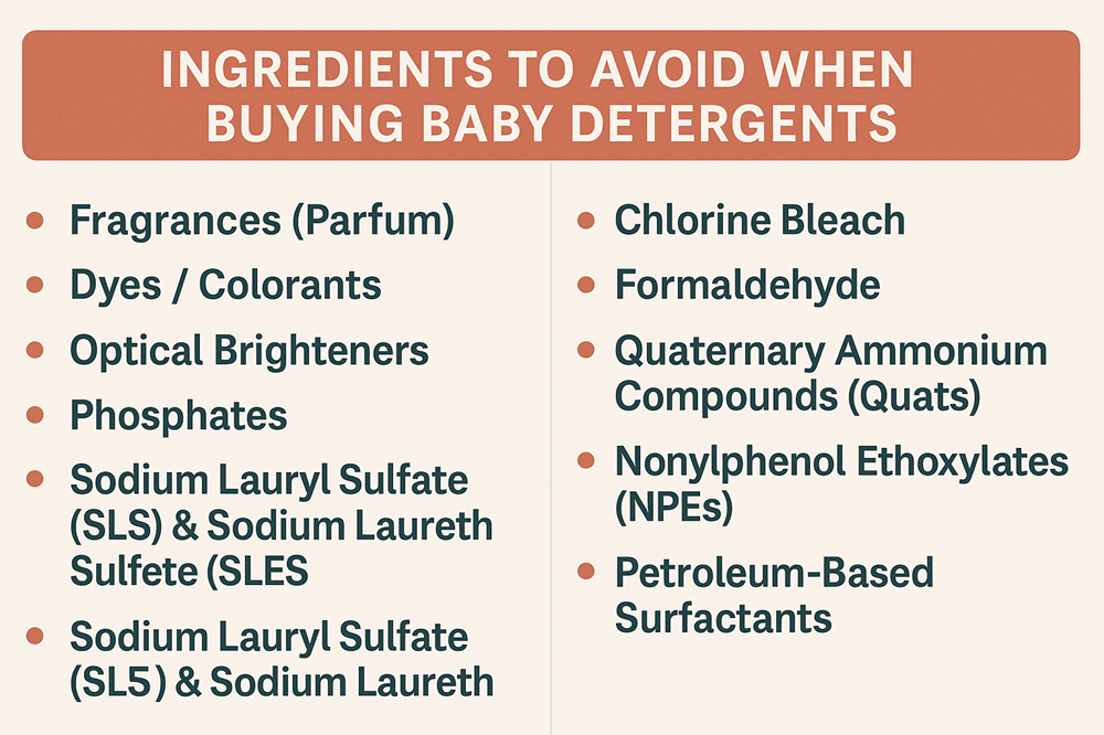 Ingredients to Avoid in Baby Detergents
