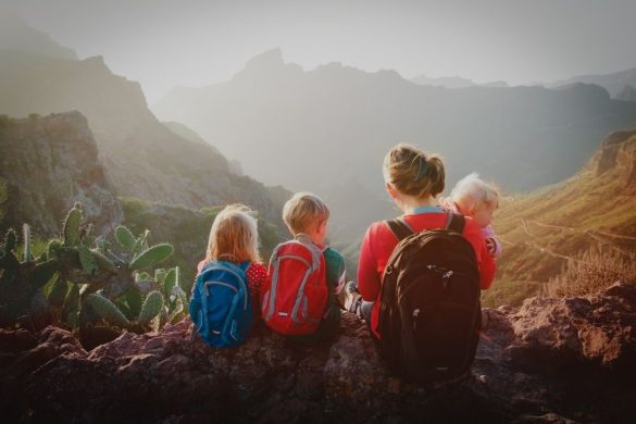 hiking with kids