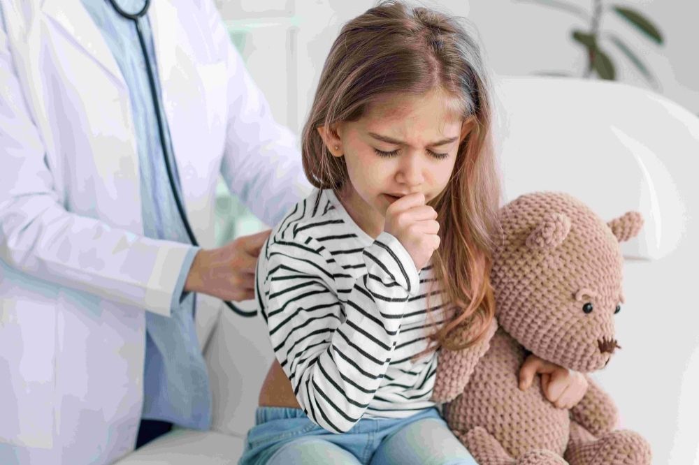 sick child with cough