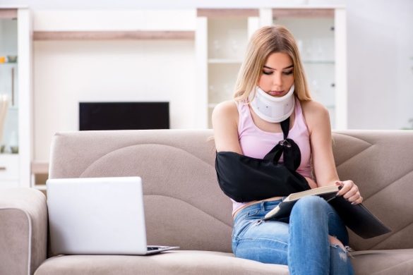 woman healing from an injury