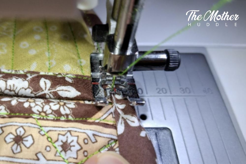 DIY Acorn Pot holder Step 10 - stitching