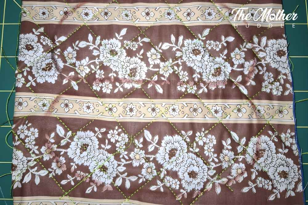 DIY Acorn Pot holder Step 2 - Quilting your Acorn