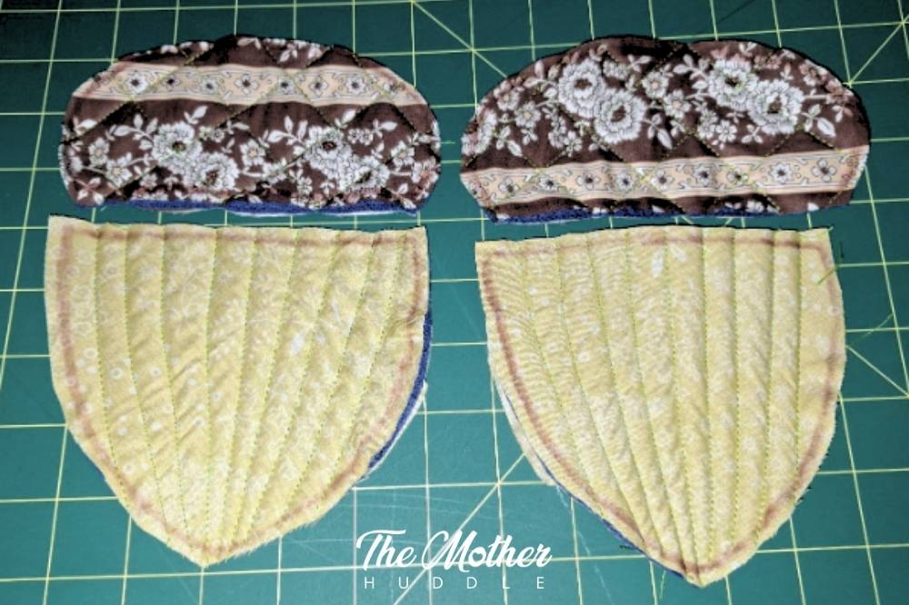 DIY Acorn Pot holder Step 3 - Cutting