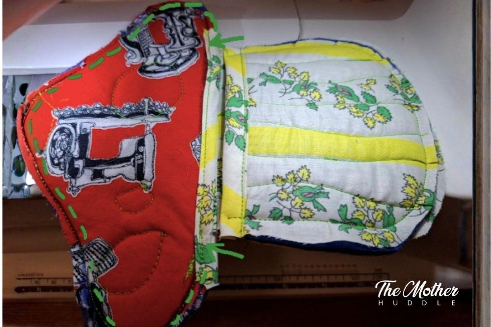 Step 6 - Sew the the mushroom stems together