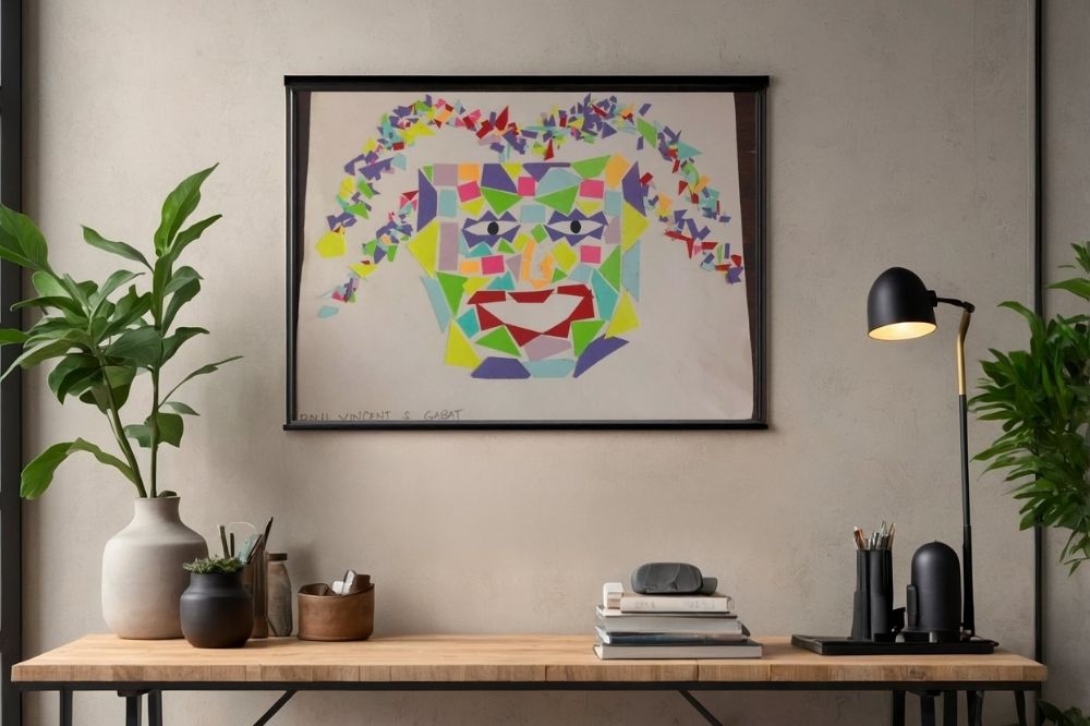 How to Make A Mosaic Paper Art Craft For Kids