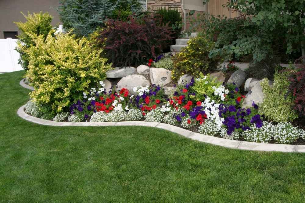 in ground garden bed for landscaping