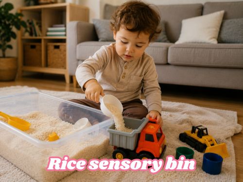 Rice Sensory Bin