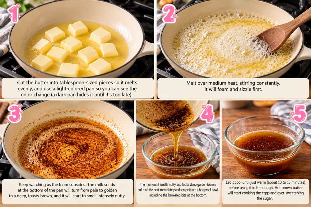 Browning a butter